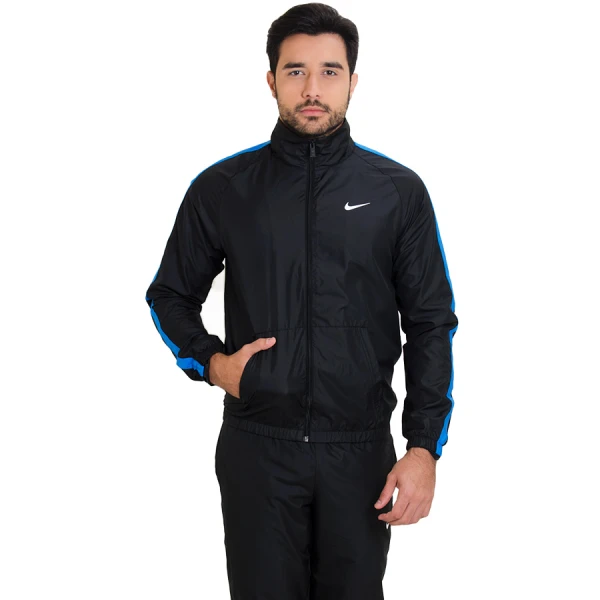 AGASALHO NIKE SEASON WOVEN TRACK SUIT MASCULINO - Preto/azul AGASALHO NIKE SEASON WOVEN TRACK SUIT MASCULINO - Preto/azul