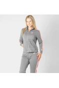 AGASALHO NIKE SPORTSWEAR TRAK SUIT FEMININO - Cinza/salmao
