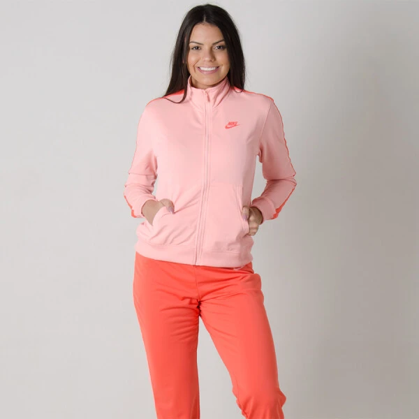 AGASALHO NIKE SPORTSWEAR TRAK SUIT FEMININO - Rosa/laranja