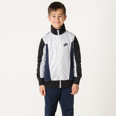AGASALHO NIKE SPORTWEAR WARM UP TRACK SUIT INFANTIL - Branco/marinho