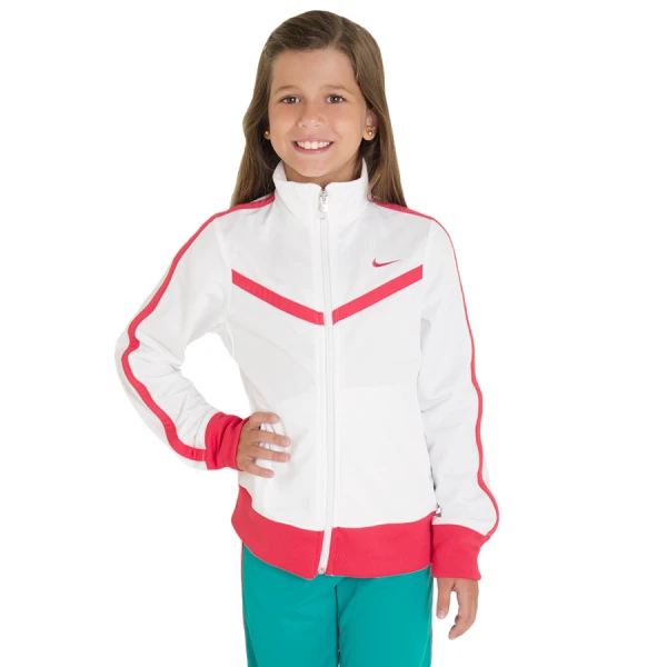 AGASALHO NIKE T40 WARM UP INFANTIL - Branco/verde