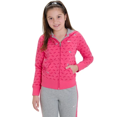 AGASALHO NIKE YA76 AOP INFANTIL - Rosa/cinza