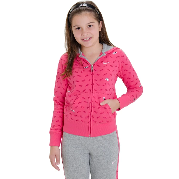 AGASALHO NIKE YA76 AOP INFANTIL - Rosa/cinza