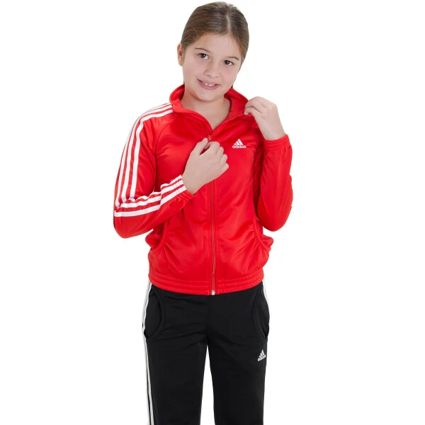 AGASALHO PES GIRLS ADIDAS INFANTIL - Vermelho/preto