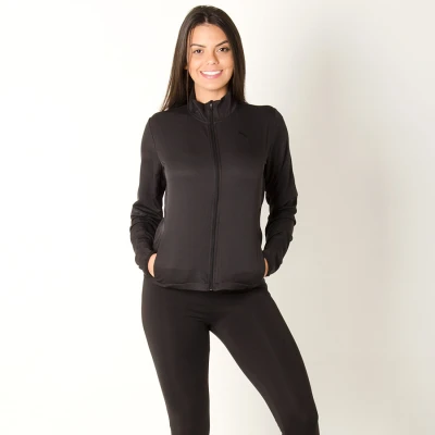 AGASALHO PUMA ACTIVE YOGINI WOVEN SUIT FEMININO - Preto