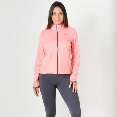 AGASALHO PUMA ACTIVE YOGINI WOVEN SUIT FEMININO - Rosa/grafite
