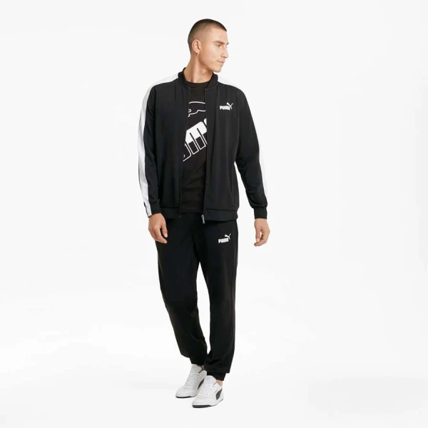 AGASALHO PUMA BASEBALL TRICOT SUIT MASCULINO - Preto/branco AGASALHO PUMA BASEBALL TRICOT SUIT MASCULINO - Preto/branco