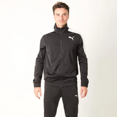 AGASALHO PUMA CLASSIC TRICOT SUIT CL MASCULINO - Preto/branco AGASALHO PUMA CLASSIC TRICOT SUIT CL MASCULINO - Preto/branco