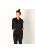 AGASALHO PUMA CLEAN SWEAT SUIT CL FEMININO - Preto