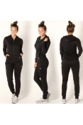 AGASALHO PUMA CLEAN SWEAT SUIT CL FEMININO - Preto