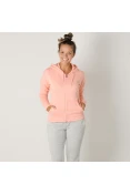 AGASALHO PUMA CLEAN SWEAT SUIT CL FEMININO - Salmao/cinza