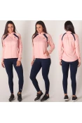 AGASALHO PUMA YOGA INSPIRED SUIT FEMININO - Salmao/marinho