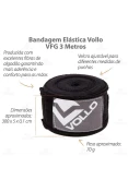 BANDAGEM VOLLO ELÁSTICA 3m - Preto BANDAGEM VOLLO ELÁSTICA 3m - Preto
