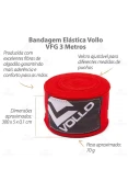 BANDAGEM VOLLO ELÁSTICA 3m - Vermelho BANDAGEM VOLLO ELÁSTICA 3m - Vermelho