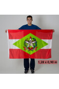 BANDEIRA BANDERART SANTA CATARINA 1,28X0,90 - Vermelho/verde BANDEIRA BANDERART SANTA CATARINA 1,28X0,90 - Vermelho/verde