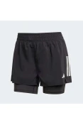 BERMUDA ADIDAS 2 EM 1 OWN THE RUN CLIMACOOL FEMININA - Preto BERMUDA ADIDAS 2 EM 1 OWN THE RUN CLIMACOOL FEMININA - Preto