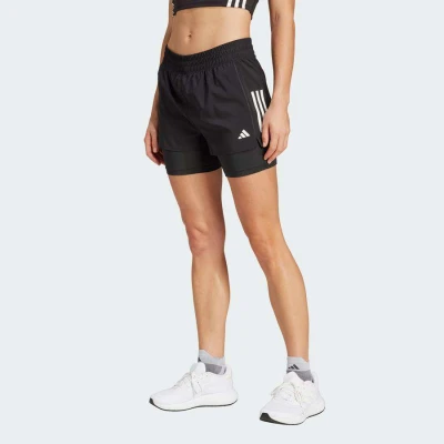 BERMUDA ADIDAS 2 EM 1 OWN THE RUN CLIMACOOL FEMININA - Preto BERMUDA ADIDAS 2 EM 1 OWN THE RUN CLIMACOOL FEMININA - Preto