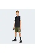 BERMUDA ADIDAS 3 STRIPES INFANTIL - Verde/branco