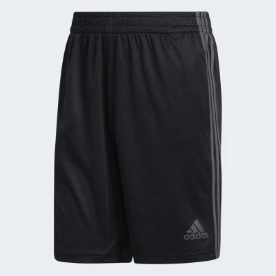 BERMUDA ADIDAS 3S SHORT MASCULINA - Preto/grafite