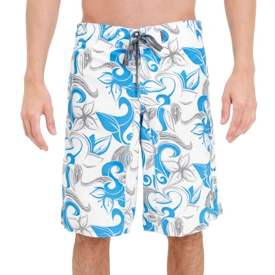 BERMUDA ADIDAS ALLOVER MASCULINA - Branco/azul BERMUDA ADIDAS ALLOVER MASCULINA - Branco/azul