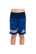 BERMUDA ADIDAS ALLOVER PRINT INFANTIL - Marinho/prata