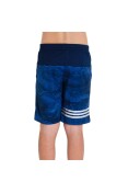 BERMUDA ADIDAS ALLOVER PRINT INFANTIL - Marinho/prata