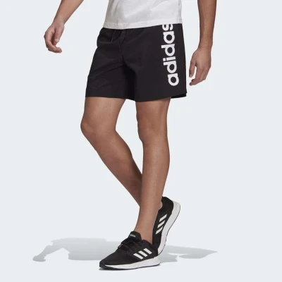 BERMUDA ADIDAS CHELSEA LOGO LINEAR MASCULINO - Preto/branco