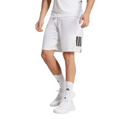 BERMUDA ADIDAS CLUB 3 LISTRAS MASCULINA - Branco