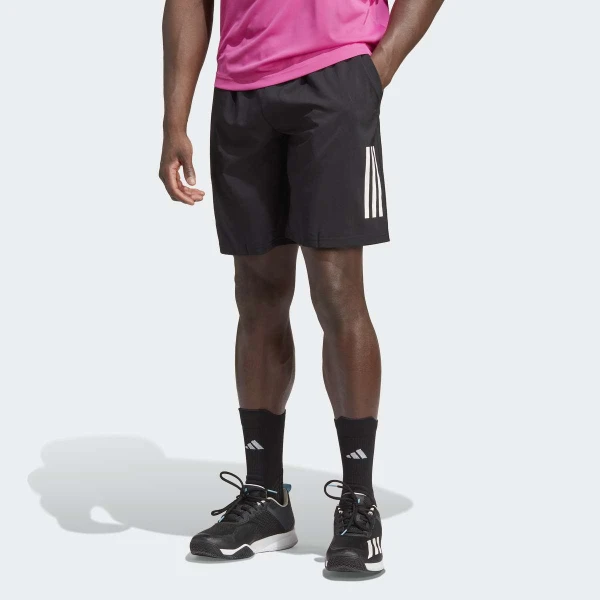 BERMUDA ADIDAS CLUB 3 STRIPES MASCULINA - Preto