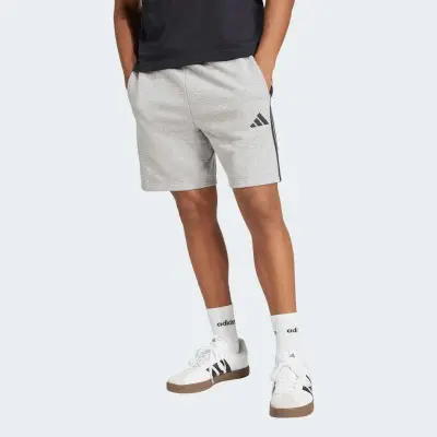 BERMUDA ADIDAS ESS 3S FT MASCULINA - Cinza/preto