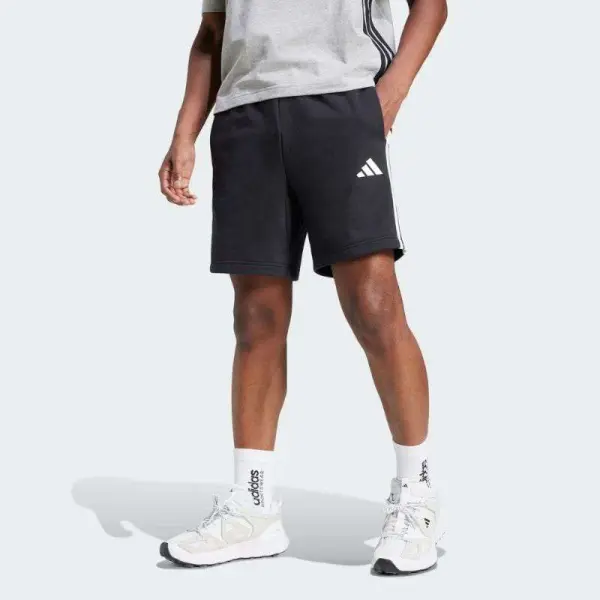 BERMUDA ADIDAS ESS 3S FT MASCULINA - Preto/branco