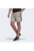 BERMUDA ADIDAS ESSENTIALS 3 LISTRAS MASCULINA - Cinza BERMUDA ADIDAS ESSENTIALS 3 LISTRAS MASCULINA - Cinza