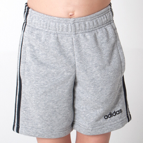 BERMUDA ADIDAS ESSENTIALS 3S INFANTIL - Cinza/preto