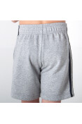 BERMUDA ADIDAS ESSENTIALS 3S INFANTIL - Cinza/preto