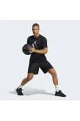 BERMUDA ADIDAS ESSENTIALS LOGO MASCULINA - Preto BERMUDA ADIDAS ESSENTIALS LOGO MASCULINA - Preto