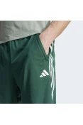 BERMUDA ADIDAS ESSENTIALS PIQUET 3 STRIPES MASCULINA - Verde/branco