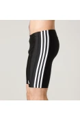 BERMUDA ADIDAS NATAÇÃO ESSENCE CORE 3 STRIPES MASCULINA - Preto/branco
