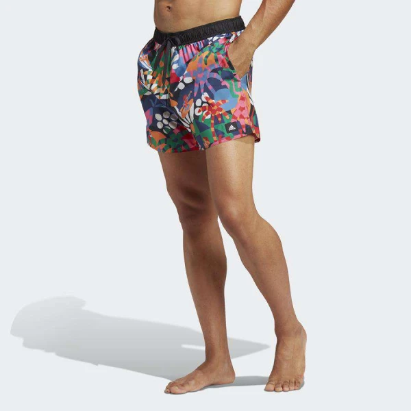 BERMUDA ADIDAS NATAÇÃO FARM MASCULINA - Marinho/laranja BERMUDA ADIDAS NATAÇÃO FARM MASCULINA - Marinho/laranja