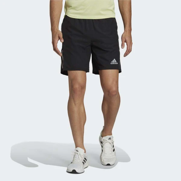 BERMUDA ADIDAS OWN THE RUN MASCULINA - Preto/prata