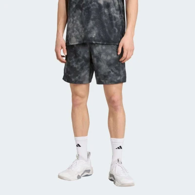 BERMUDA ADIDAS SEASONAL ALL OVER PRINT MASCULINA - Preto/grafite