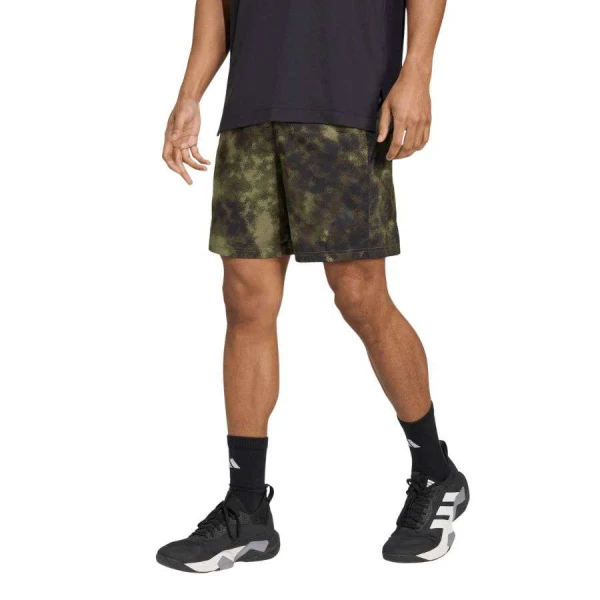 BERMUDA ADIDAS SEASONAL ALL OVER PRINT MASCULINA - Verde/preto
