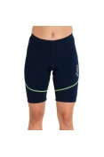 BERMUDA ASICS COMPRESSÃO BIKE FEMININA - Marinho/verde