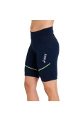 BERMUDA ASICS COMPRESSÃO BIKE FEMININA - Marinho/verde