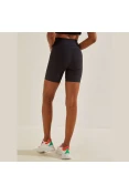 BERMUDA COLCCI CINTURA ALTA SPORT TRAINING FEMININA - Preto/rosa