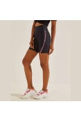 BERMUDA COLCCI CINTURA ALTA SPORT TRAINING FEMININA - Preto/rosa