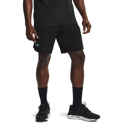 BERMUDA DE CORRIDA UNDER ARMOUR LAUNCH SW 9 MASCULINA - Preto/laranja