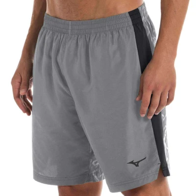 BERMUDA DE TREINO MIZUNO RUN EASY 4 MASCULINA - Cinza/preto