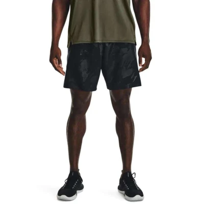 BERMUDA DE TREINO UNDER ARMOUR WOVEN EMBOSS MASCULINA - Preto