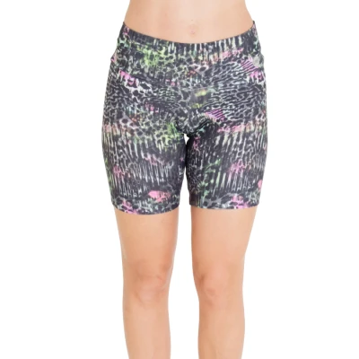 BERMUDA LIVE ACTIVE FLEXAR ESTAMPADA FEMININA - Chumbo/verde