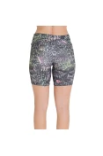 BERMUDA LIVE ACTIVE FLEXAR ESTAMPADA FEMININA - Chumbo/verde